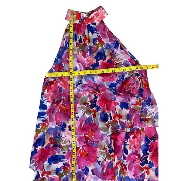 MISA Los Angeles Victorine Pink Floral High Low Dress NWT MSRP $460 - Picture 8 of 10